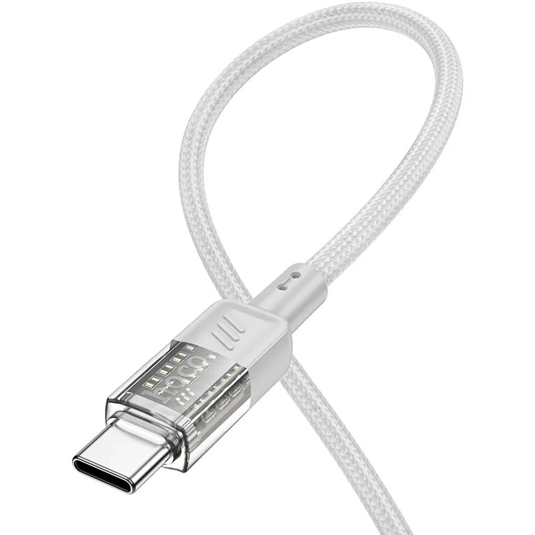کابل شارژ 60 وات تایپ سی به تایپ سی هوکو مدل U129