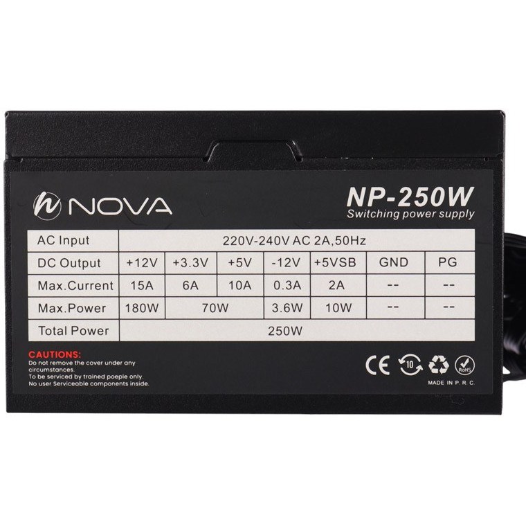 منبع تغذیه کامپیوتر ان نوا مدل NP-250