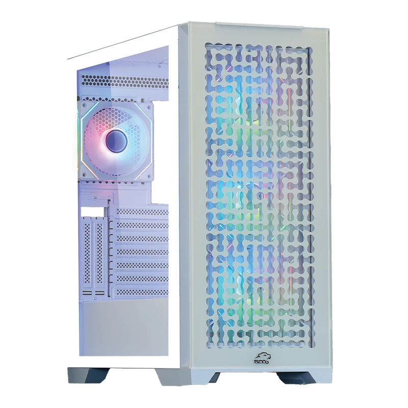 کیس کامپیوتر تسکو مدل GC4511 Dragon’s Breath ARGB سفید